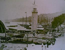 Hafen von St. Pierre vor dem Ausbruch