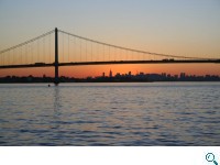 Manhattan im Sonnenuntergang