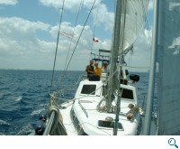 Ray und Constantin segeln mit ihrer MONICA